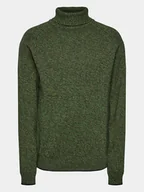 Swetry męskie - Blend Golf 20715857 Zielony Regular Fit - miniaturka - grafika 1