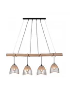Lampy sufitowe - Leuchten Direkt 11156-79 - Żyrandol na lince REED 4xE27/60W/230V - miniaturka - grafika 1