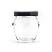 Akcesoria do hodowli zwierząt - Słoik przetwory dżem miód 106 ml (15szt) wzór A12B - miniaturka - grafika 1