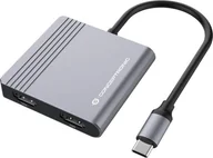 Huby USB - Conceptronic DONN13G 4-w-1 USB 3.2 Stacja dokująca - miniaturka - grafika 1