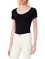 Koszulki i topy damskie - VERO MODA Damska koszulka Vmmaxi My Ss Soft U-Neck Noos, czarny Black, M - miniaturka - grafika 1
