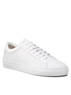 Sneakersy męskie - Les Deux Sneakersy Theodor Leather Sneaker LDM801022 Biały - grafika 1