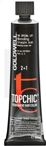 Goldwell Topchic, farba do włosów, BLONDING-CREAM ASH, 60 ml