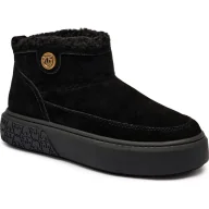 Śniegowce damskie - Pinko Śniegowce YOKO 22 | shearling | zamsz - miniaturka - grafika 1