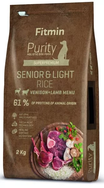 Fitmin Purity Rice Senior&Light Venison&Lamb 2 kg
