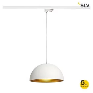 SLV SPOTLINE FORCHINI M E27 $68 40cm metal biało/złoty adapt.3f 153131 - Lampy sufitowe - miniaturka - grafika 3