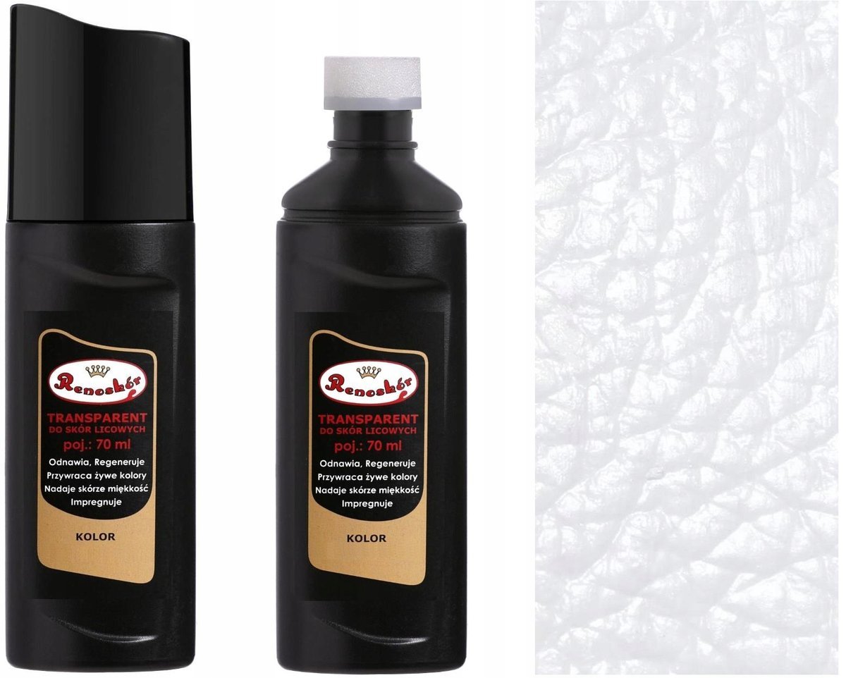 BEZBARWNY RENOSKÓR TRANSPARENT PASTA W PŁYNIE DO RENOWACJI SKÓRY LICOWEJ 70