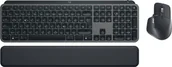 Zestawy myszka + klawiatura - Logitech MX Keys S Combo klawiatura Dołączona myszka Biuro RF Wireless + Bluetooth QWERTZ Niemiecki Grafitowy - miniaturka - grafika 1