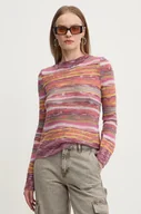Swetry damskie - Desigual sweter z domieszką wełny QUEBEC damski lekki 24WWJF16 - miniaturka - grafika 1