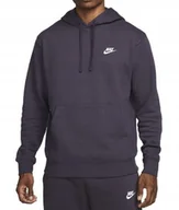 Bluzy męskie - Bluza Męska Fioletowa z kapturem Nike Club Fleece BV2654-540 r. XXL - miniaturka - grafika 1