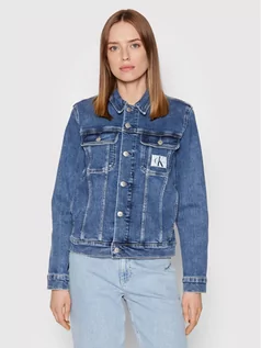 Kurtki damskie - Calvin Klein Jeans Kurtka jeansowa J20J218484 Niebieski Regular Fit - grafika 1