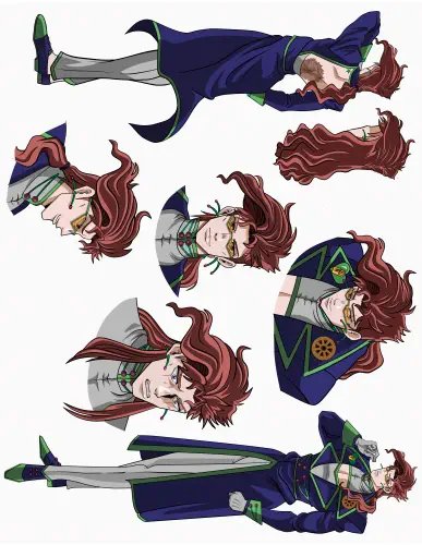 Plakat Anime JoJo no Kimyou na Bouken JOJO_069 A1+ Custom Manga