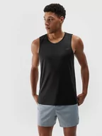 Koszulki sportowe męskie - 4F Top w kolorze czarnym do biegania - miniaturka - grafika 1