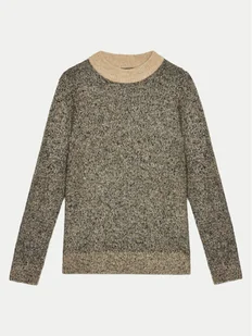 Jack&Jones Junior Sweter Space 12262664 Beżowy Regular Fit - Swetry dla chłopców - miniaturka - grafika 1