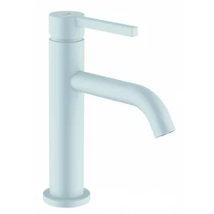 KLUDI 202895315 NOVA FONTE Pura jednouchwytowa bateria umywalkowa 100, zestaw odpł. PUSH-OPEN; EcoPlus; biały mat - Baterie umywalkowe - miniaturka - grafika 1
