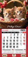 Kalendarze - Kalendarz 2025, jednodzielny, kotki - miniaturka - grafika 1