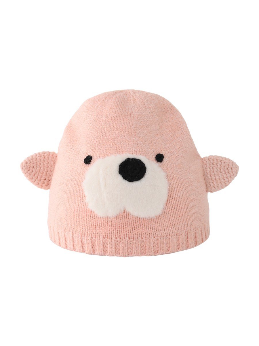 Dziecięca czapka z uszami różowa Be Snazzy r.48/54