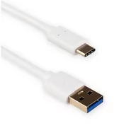 Kable komputerowe i do monitorów - 4World Kabel do przesyłu danych USB 3.0 A USB-C 200 cm biały (10327) - miniaturka - grafika 1
