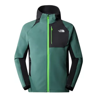 Kurtki męskie - Męska kurtka softshellowa The North Face AO Softshell Hoodie dark sage/black/asphalt grey - XL - grafika 1