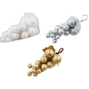 Dekoracja winogrono 17 cm mix - Ozdoby bożonarodzeniowe - miniaturka - grafika 1