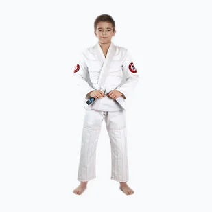 GI do Judo dla dzieci Ground Game Deshi białe - Kimona, stroje i obuwie - miniaturka - grafika 1