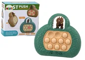 Zabawki zręcznościowe - Gra Zręcznościowa Pop It Dinozaur Konsola 4 Tryby Gry Zielona - miniaturka - grafika 1