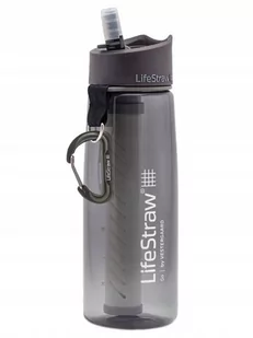 LifeStraw Go, Butelka na wodę z filtrem, 650 ml, Dark Gray, Renew - Shakery i bidony sportowe - miniaturka - grafika 1