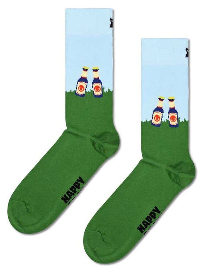 Happy Socks Skarpety w kolorze błękitno-zielonym