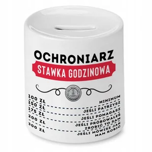 Dla Ochroniarza Skarbonka na Urodziny na Prezent z Nadrukiem ze Zdjęciem + Opakowanie na prezent (wzór 03) - Skarbonki - miniaturka - grafika 1