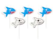 Urodziny dla dorosłych - Godan Świeczki Pikery Rekiny Go Wb opakowanie 5 sztuk - miniaturka - grafika 1