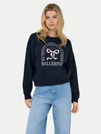 Bluzy damskie - ONLY Bluza 15254183 Granatowy Loose Fit - miniaturka - grafika 1