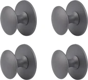 Zawiasy, okucia i inne akcesoria - Uchwyty do szafek kuchennych, uchwyty do szuflad, samoprzylepne, 4 sztuki (szary piaskowy) - miniaturka - grafika 1