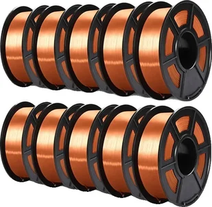 filament do druku 3D, wysoka wytrzymałość, błyszcząca struktura jedwabiu, R-copper SILK 10 szt - Filamenty i akcesoria do drukarek 3D - miniaturka - grafika 1