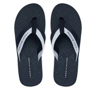 Klapki i japonki męskie - Japonki Tommy Hilfiger Webbing Strap Flag Embossed FM0FM05807 Granatowy - miniaturka - grafika 1