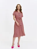 Sukienki - Wzorzysta szmizjerka o długości midi - miniaturka - grafika 1