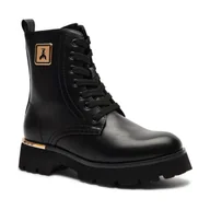Buty dla dziewczynek - Patrizia Pepe Botki z dodatkiem skóry - miniaturka - grafika 1