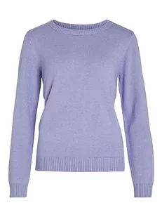 Vila Damski sweter Viril O-Neck L/S Knit Top Noos, Pale Iris, XS - Swetry damskie - miniaturka - grafika 1