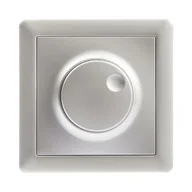 Wyłączniki światła i elektryczne - LEXMAN Ściemniacz obrotowy LEXMAN SLIM  srebrny  LEXMAN - miniaturka - grafika 1