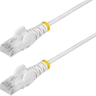 Kable miedziane - StarTech N6PAT50CMWHS kabel sieciowy Biały 0,5 m Cat6 U/UTP UTP - miniaturka - grafika 1