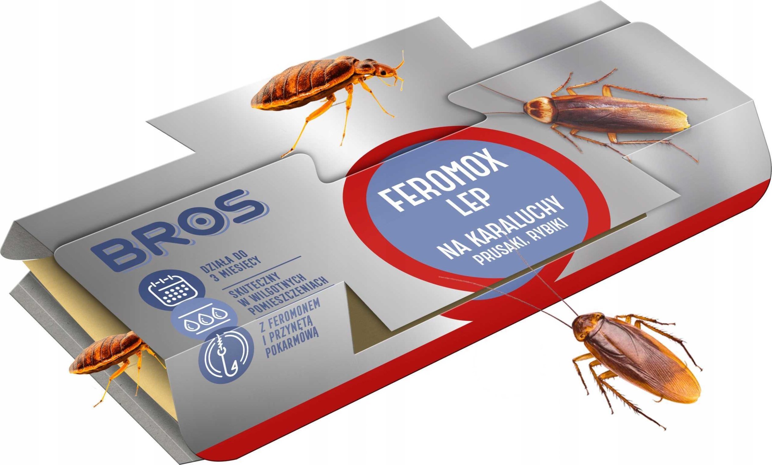 Bros - Feromox standard - lep na karaluchy, prusaki, rybiki - 1 szt.