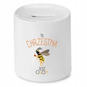 Skarbonki - DLA CHRZESTNEGO CHRZESTNEJ SKARBONKA NA PREZENT z Nadrukiem ze Zdjęciem - miniaturka - grafika 1
