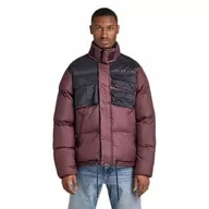 Kurtki męskie - G-STAR RAW Attac Utility męska kurtka pikowana uniseks, Fioletowy (Wineyard Wine D21937-B958-D303), S - miniaturka - grafika 1