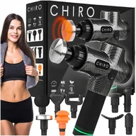 Masażery - PISTOLET DO MASAŻU PLECÓW CIAŁA MASSAGE GUN PRO+ GŁOWICA PODGRZEWANA DO 61C - miniaturka - grafika 1