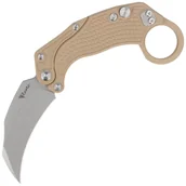 Noże - Nóż grawitacyjny Reate EXO-K Gravity Karambit Tan Aluminium, Stonewashed N690 - miniaturka - grafika 1