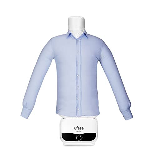 Ufesa Manekin SV1200 2 w 1, automatyczne prasowanie i suszenie, 1200 W, eliminuje zmarszczki, dezodoryzuje i neutralizuje zapachy, 3h timer, rozmiary S - XXL