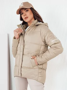 Kurtka pikowana damska HIMES beżowa Dstreet TY4243-XL - Moda i Uroda OUTLET - miniaturka - grafika 1