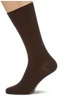 Skarpetki damskie - FALKE Mężczyźni Skarpety No. 15 M SO Najlepsza Bawełna Supima jednokolorowe 1 Para, Brązowy (Dark Brown 5230), 39-40 - miniaturka - grafika 1