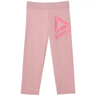Reebok G to legginsy 7/8, dziewczęce, różowe – (squpnk) - Legginsy - miniaturka - grafika 1