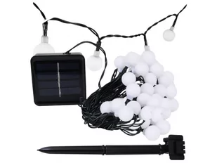 Girlanda Solarna Ogrodowa Żarówki Kulk 50X Led - Lampy ogrodowe - miniaturka - grafika 1