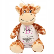 Maskotki i pluszaki - MIŚ MASKOTKA Żyrafa Przytulanka Na Prezent WITAJ NA ŚWIECIE Twoje Imię Wz - miniaturka - grafika 1